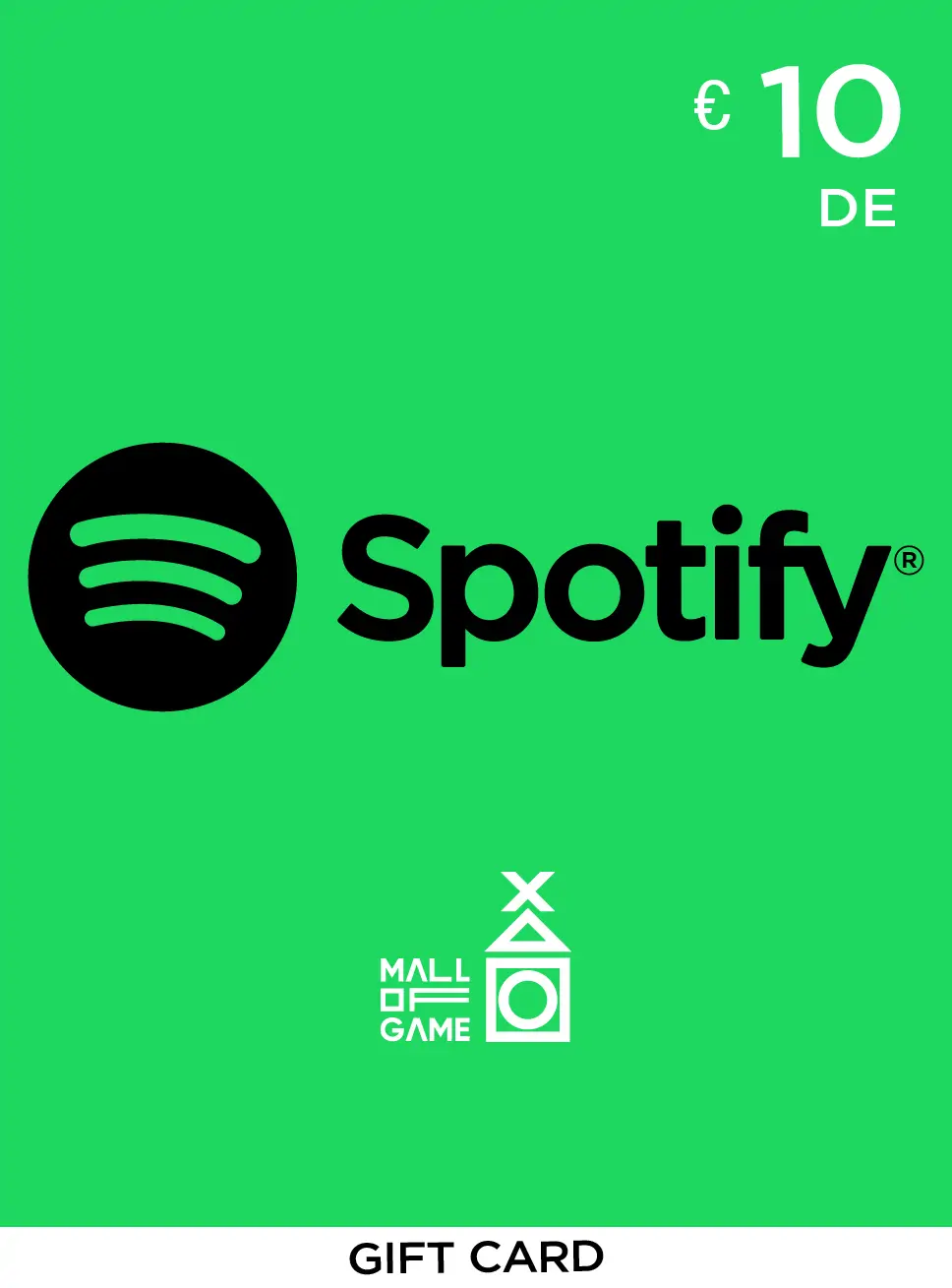 Spotify 10EUR Gift Card (DE)