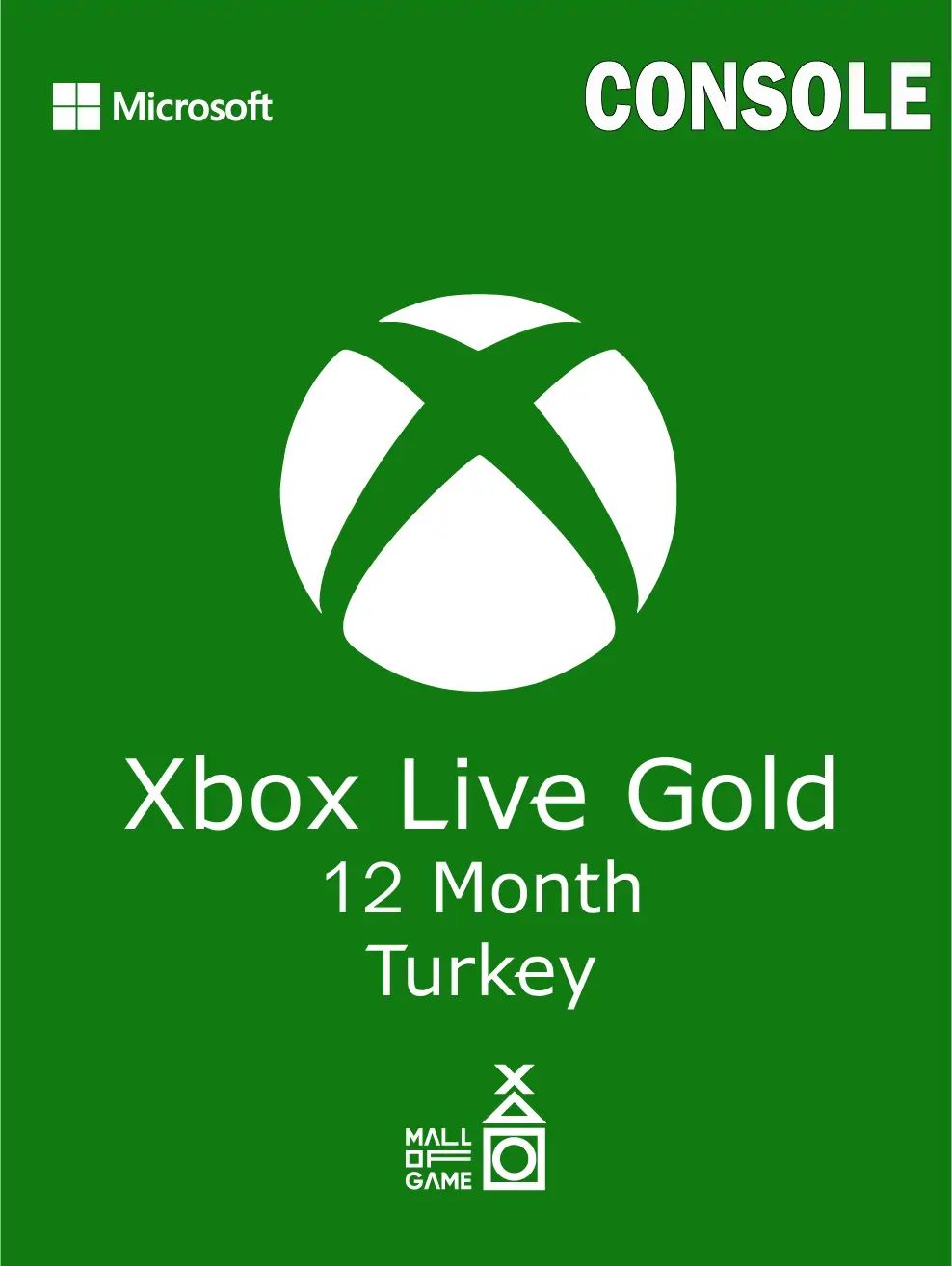 Xbox live Gold 12 Month (TR) - Console