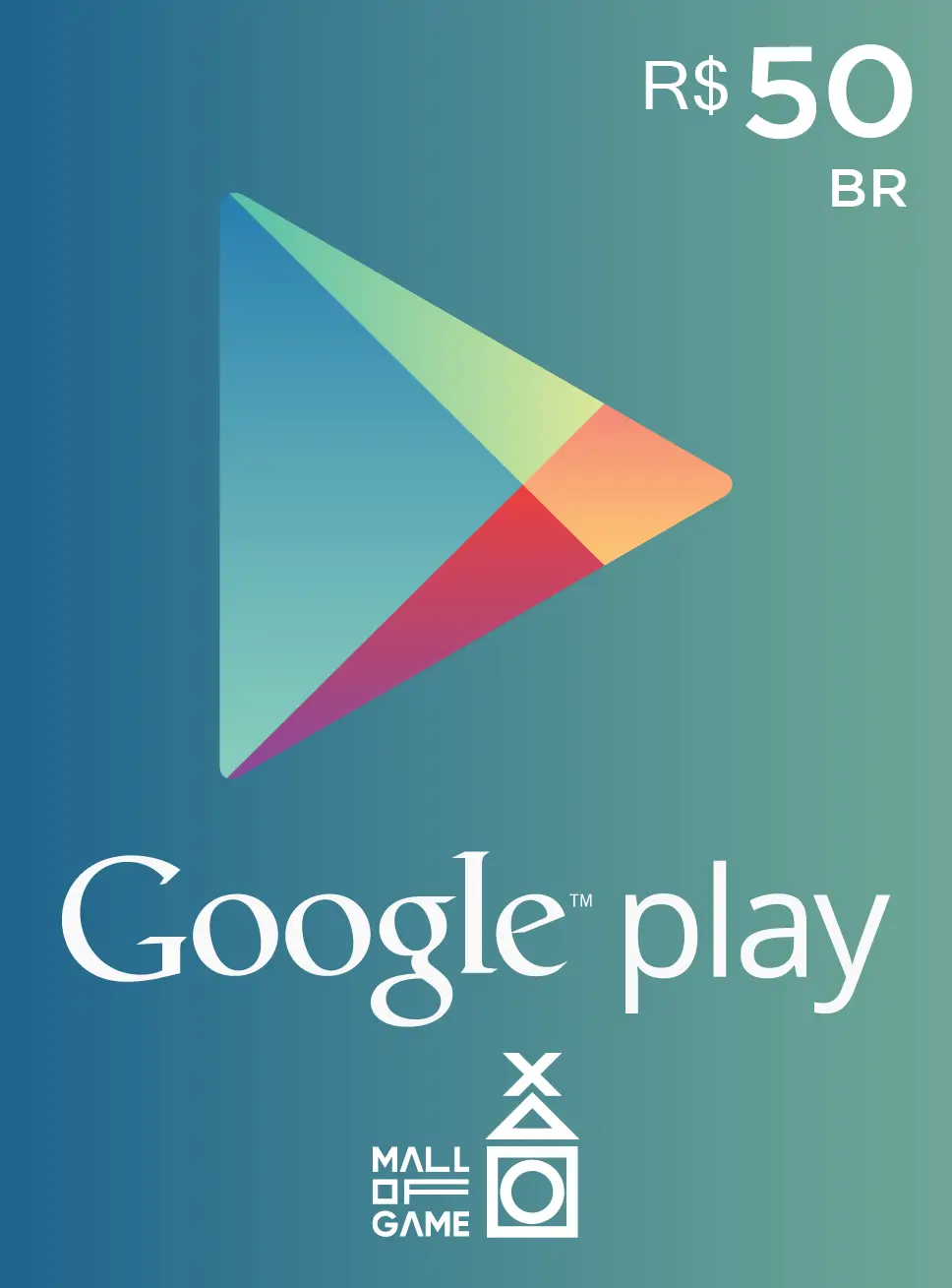 Google Play BRL50 Gift Card (BR)